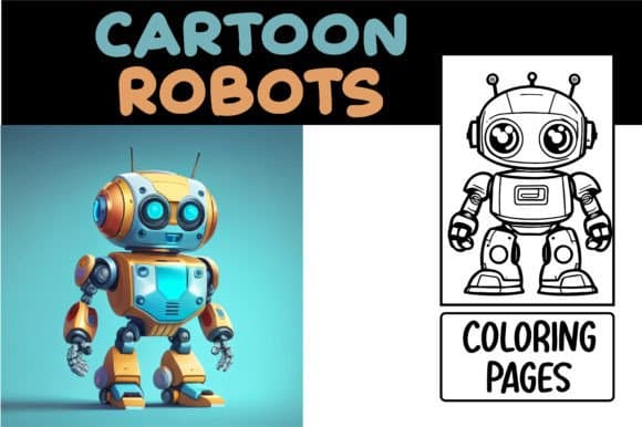 15 Cute Robot Coloring Pages for Toddlers and Young Boys (Ages 3-6)